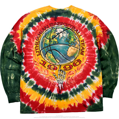 Grateful Dead Lithuania Basketball Tie-Dye Long Sleeve T-Shirt