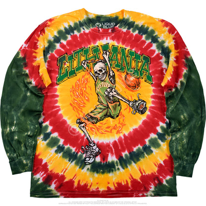 Grateful Dead Lithuania Basketball Tie-Dye Long Sleeve T-Shirt
